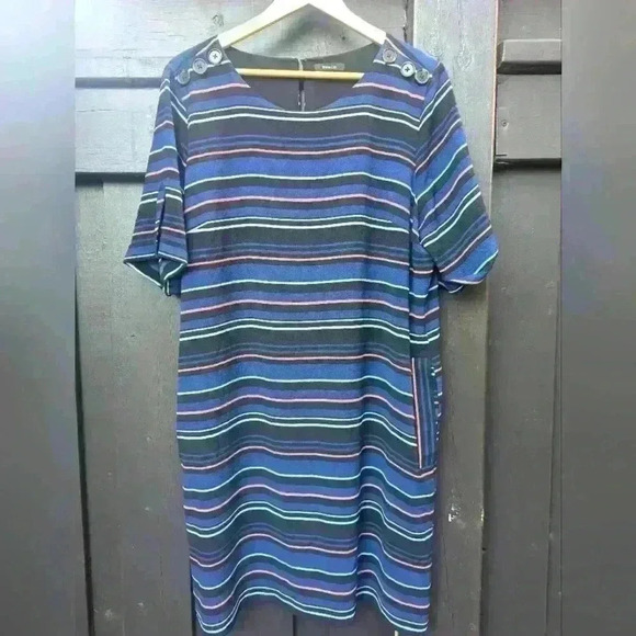 RW&Co. Striped Casual Jersey Dress - XL like new - Picture 1 of 8